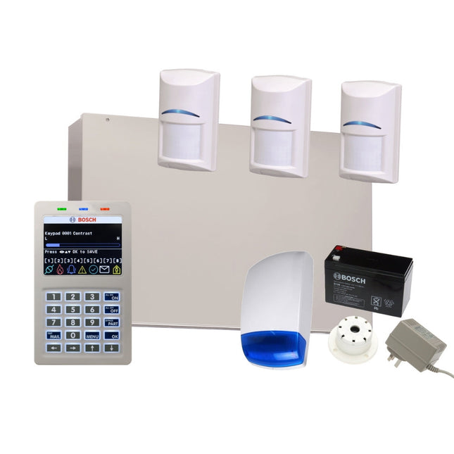 Bosch Alarm System Solution 6000 with 3 Quad PIR + Smart Keypad