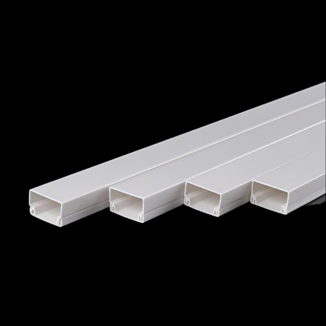 1M PVC Conduit Cable Management Raceway Trunking Hides Cabling Protection Cover - Polar Tech Australia