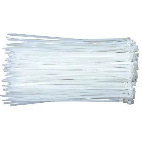 [500 Pcs][5 x 200mm] Heavy Duty Nylon Cable Wire Ties Bulk White XGS-200M - Polar Tech Australia