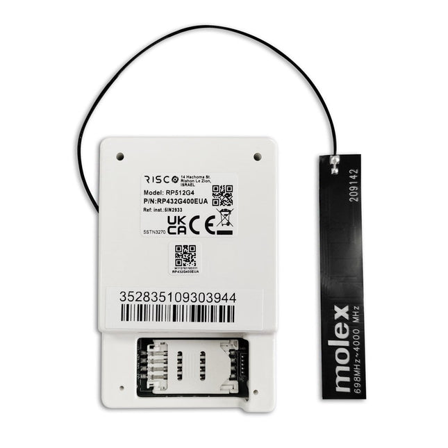 [RP432G400AUA] RISCO 4G Communication Module with Antenna, AUS Version Suits LightSYS + and WiComm Pro