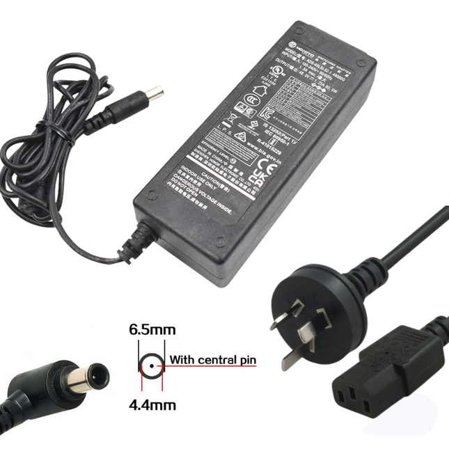 [48V-1.25A][6.5mmx4.4mm With Central Pin] DAHUA ADS-65LSI-52-1 NVR Intercom System Power Adapter - Polar Tech Australia