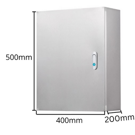 304 Stainless Steel Weatherproof Anti-Rust/ Anti-Corrosion outdoor Electrical Enclosure CCTV/Alarm Security Equipment Lockable Safe Metal Box Wall Mount - Polar Tech Australia