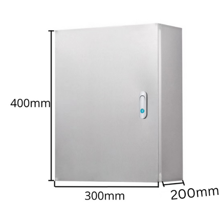 304 Stainless Steel Weatherproof Anti-Rust/ Anti-Corrosion outdoor Electrical Enclosure CCTV/Alarm Security Equipment Lockable Safe Metal Box Wall Mount - Polar Tech Australia